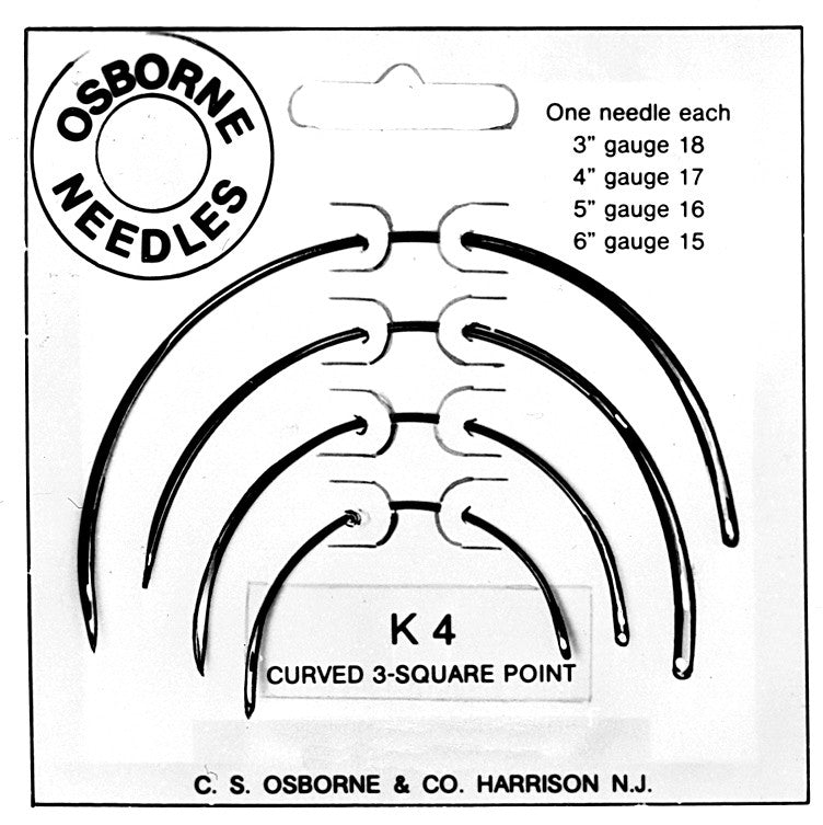 C.S. Osborne & Co. K-4 Curved Round-Point Upholstery Needle - Upholstery  needles