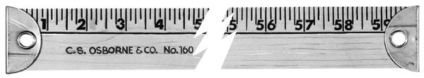 Aluminum Straight Edge Ruler by C.S. Osborne & Co. - No. 802